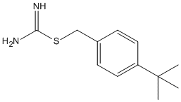 Molecular Structure of 126554-05-0 (Carbamimidothioic acid, [4-(1,1-dimethylethyl)phenyl]methyl ester)